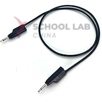 4mm Stackable Plug Lead: Black, 500mm